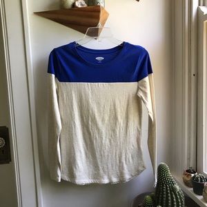 NWT Old Navy color block long sleeve shirt